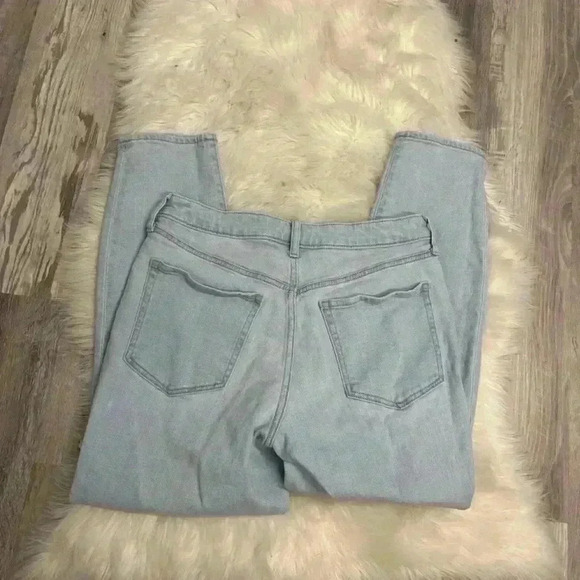 Old navy light wash o.g. High rise straight secret smooth pocket jeans sz 8 - Picture 6 of 6